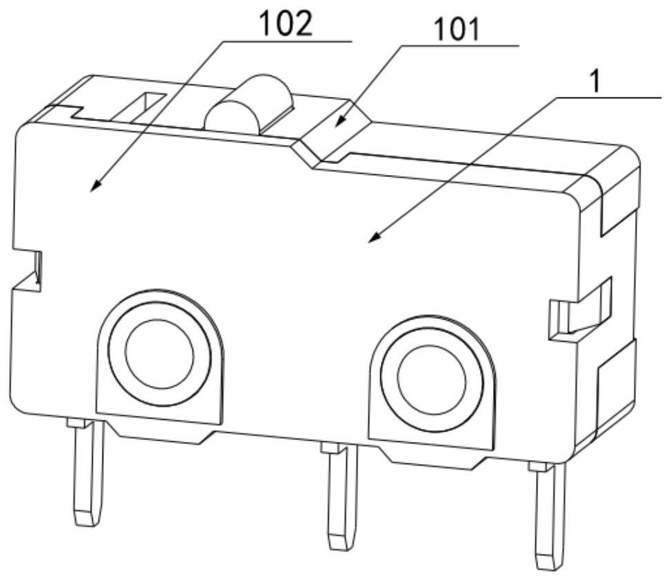 Universal micro switch with forced separation