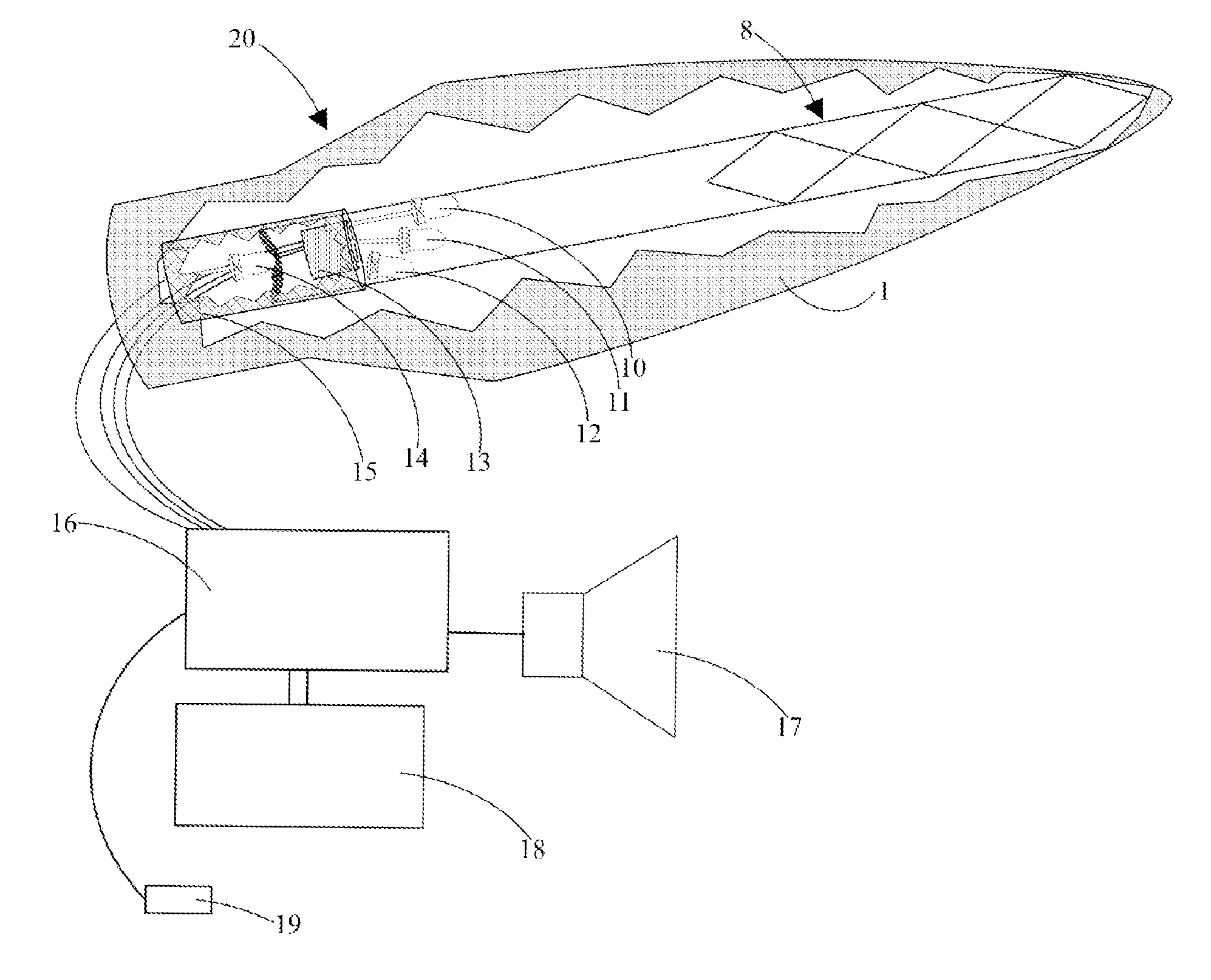 Lighted Display Devices Comprised in Part of Flat Fiber Optic Material