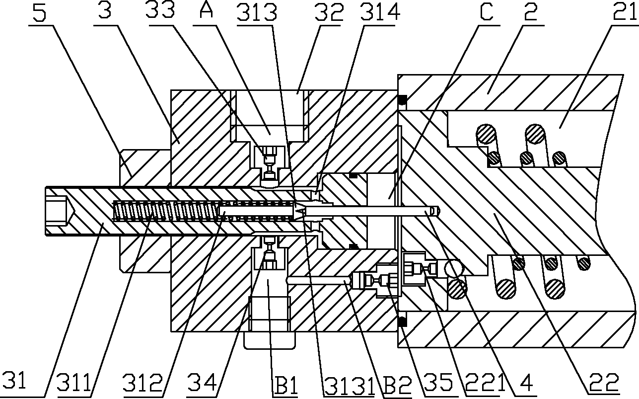 A crane hydraulic system and its hydraulic balance valve
