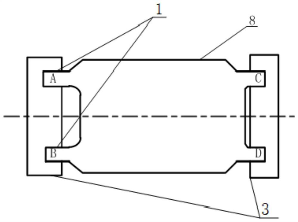 Device and method for monitoring cat's claw load change during steam turbine start-up to hot state