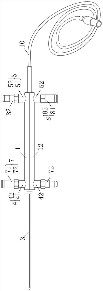 Electrode needle and electrode device