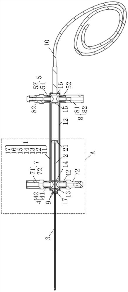 Electrode needle and electrode device