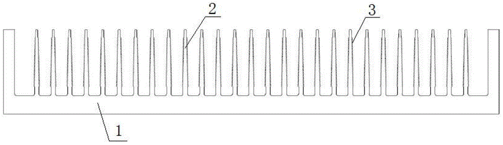 Production process for large-section aluminum alloy radiating fin