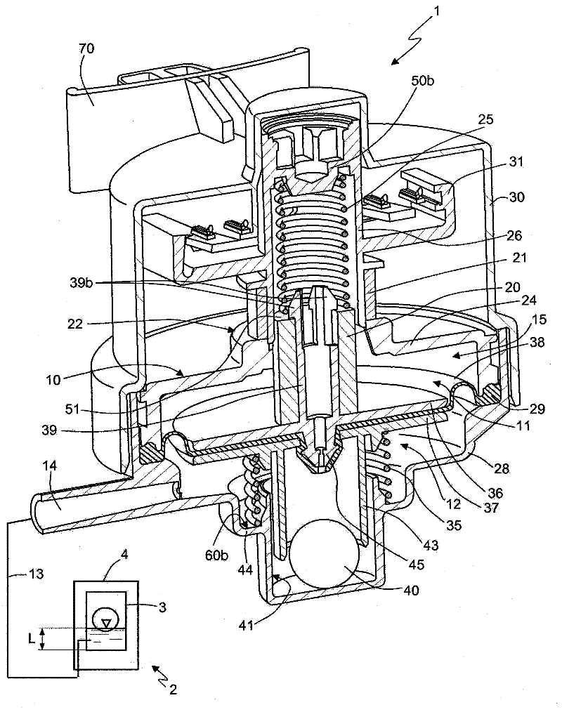 Modified pressure sensor for detecting operating parameters of an electric household appliance featuring a relatively movable component