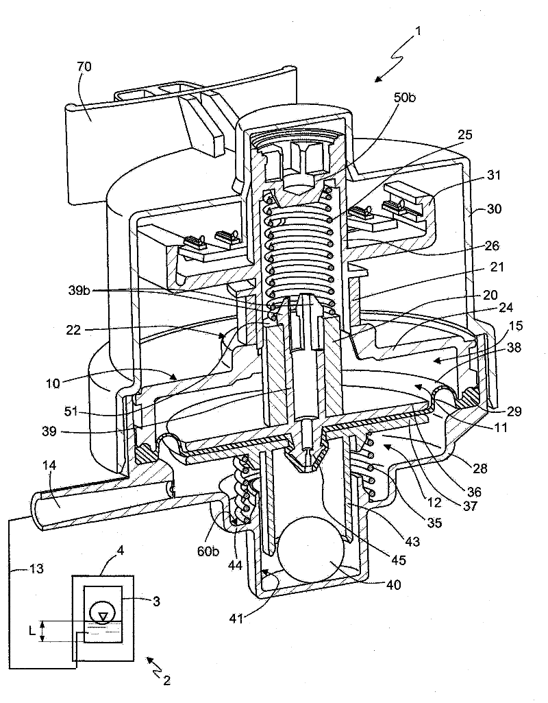 Modified pressure sensor for detecting operating parameters of an electric household appliance featuring a relatively movable component