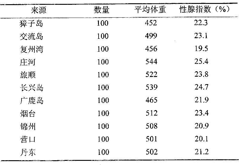 High strength selecting and cultivating method of excellent stichopus japonicus seeds