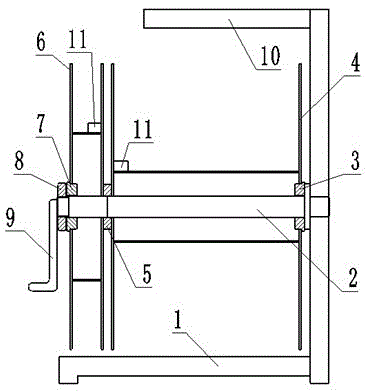 Portable instrument data line winding disc