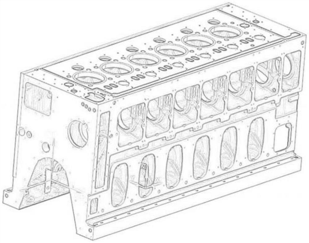 Large ship engine cylinder body milling method based on improved genetic algorithm