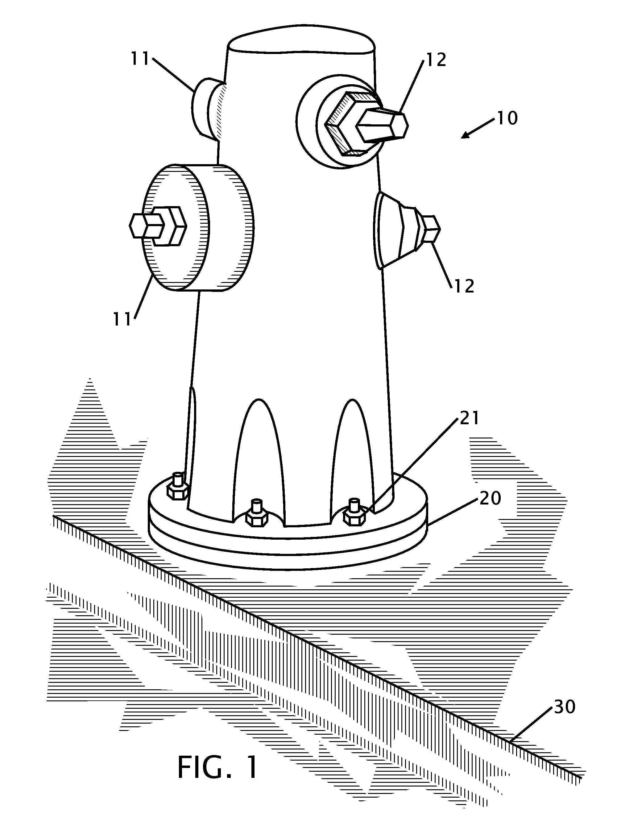 Adaptable water connection for fire fighting equipment and connection device
