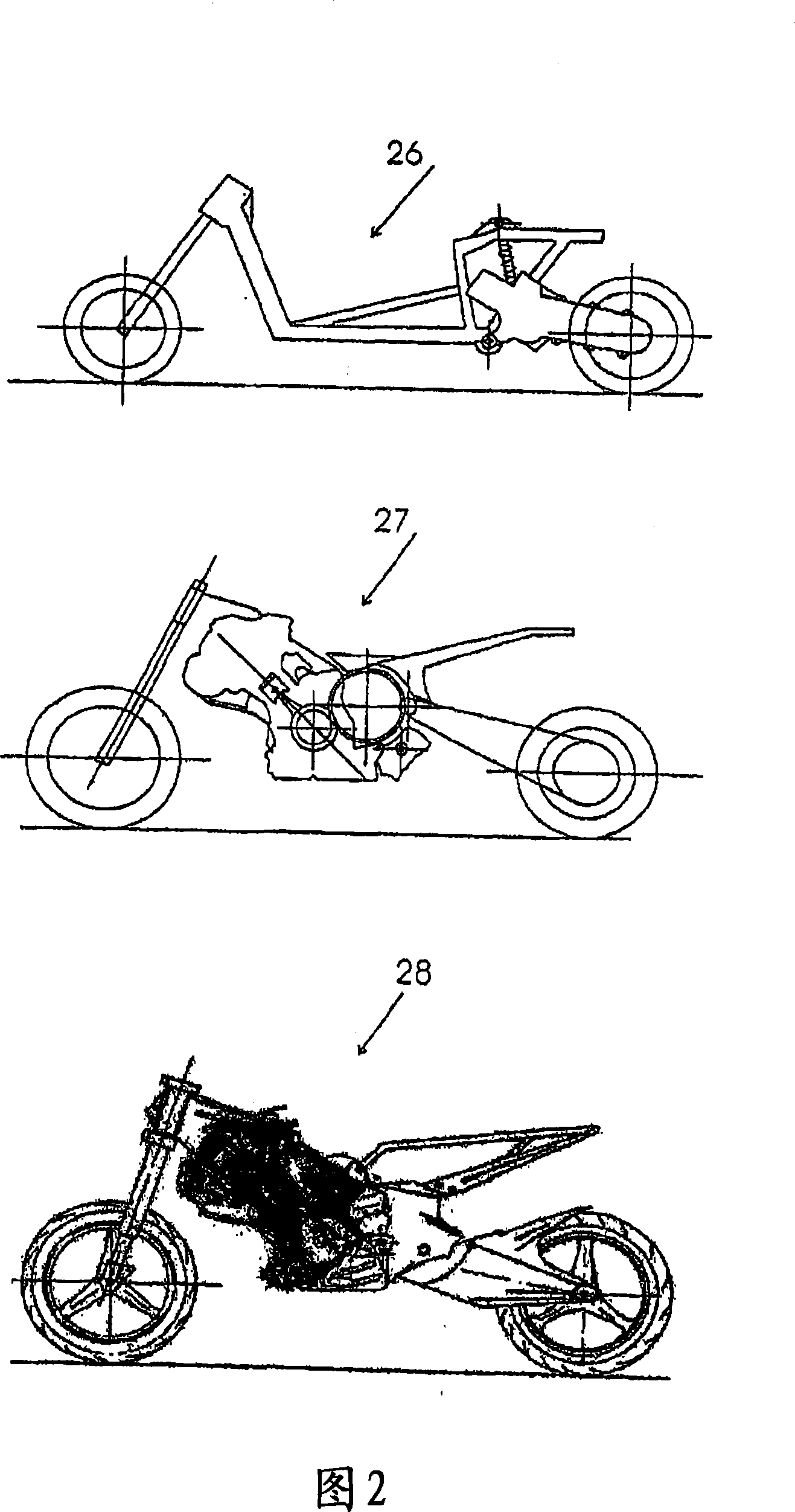 Use of diesel engines for motorcycles