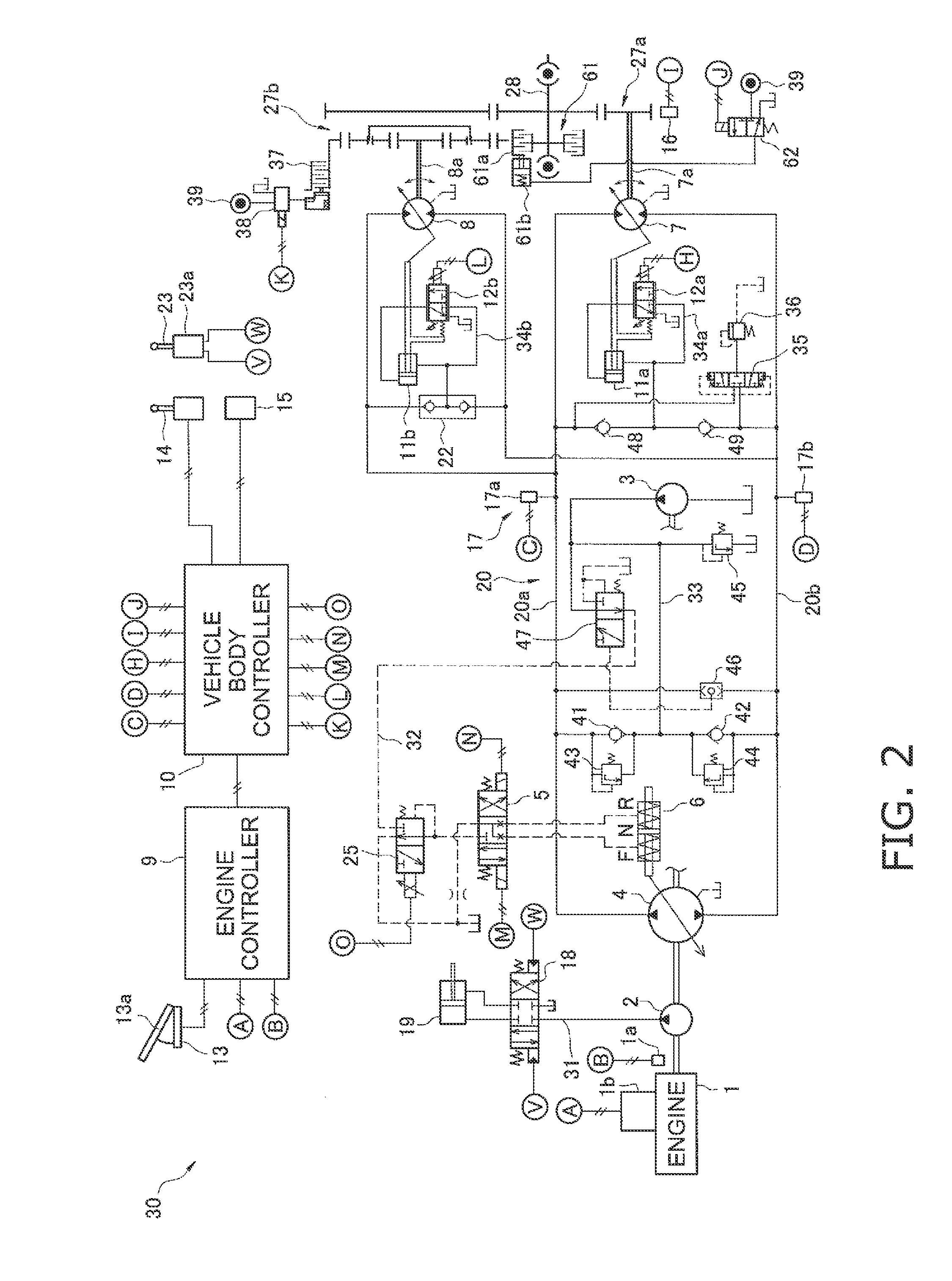 Work vehicle and control method for work vehicle