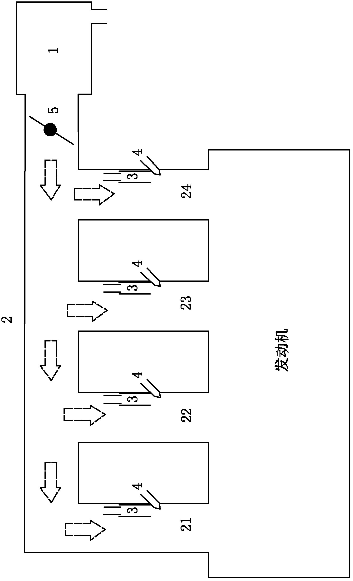 Throat-type inlet manifold of electrical control fuel jet-type internal combustion engine