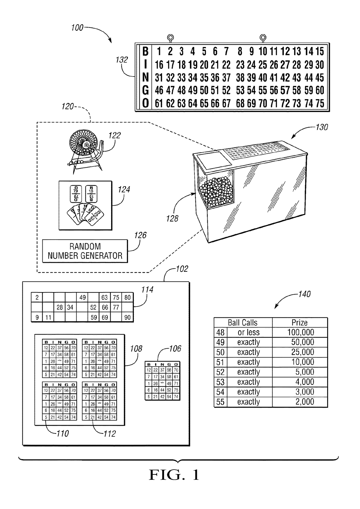 Bingo gaming system and method