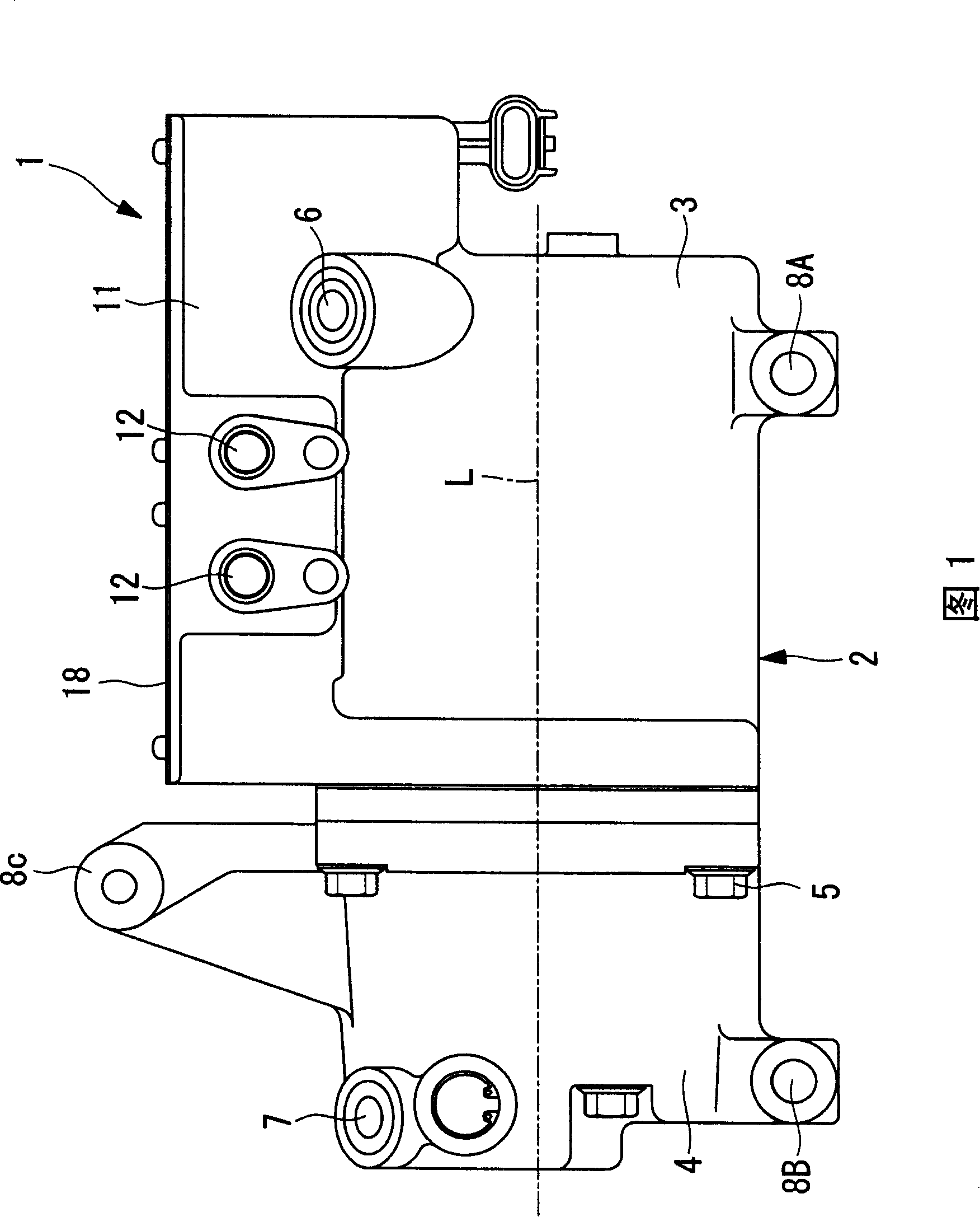 Inverter-integrated electric compressor