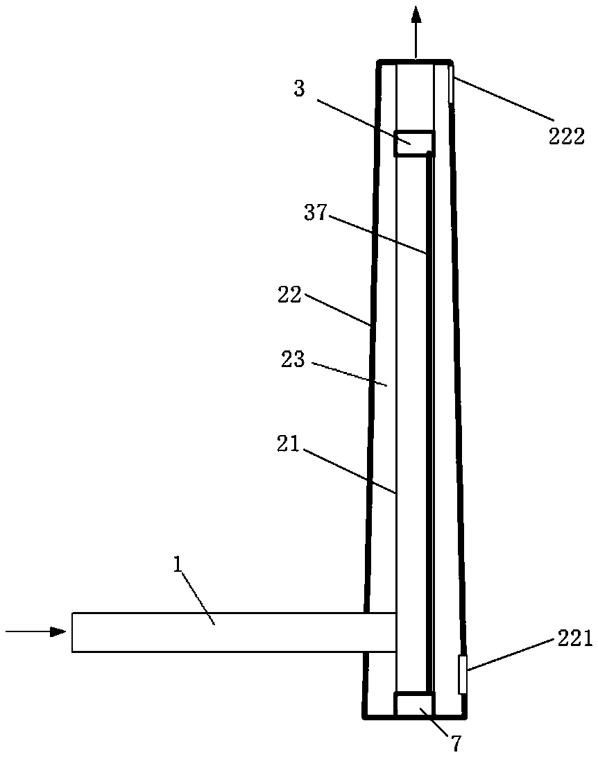 Flue gas pollutant treatment system and treatment method and chimney
