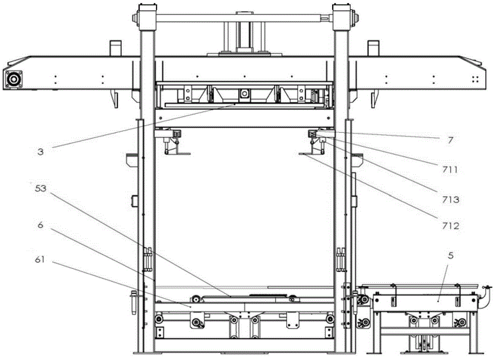 A high pallet replacement palletizer