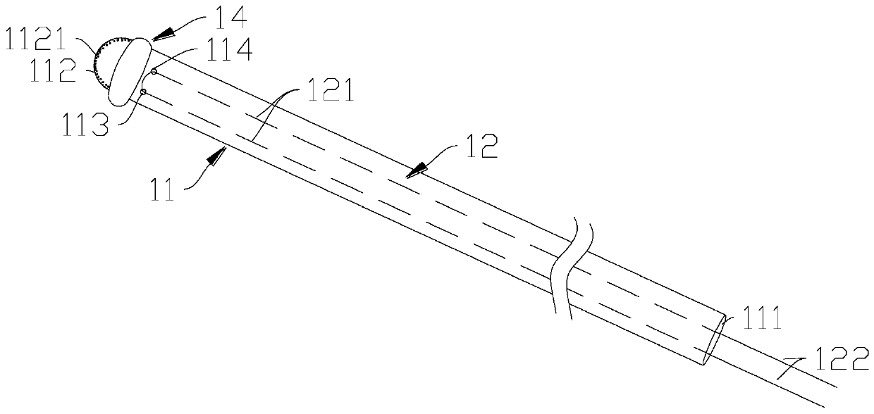 Pulling-out device for urine conveying support pipe