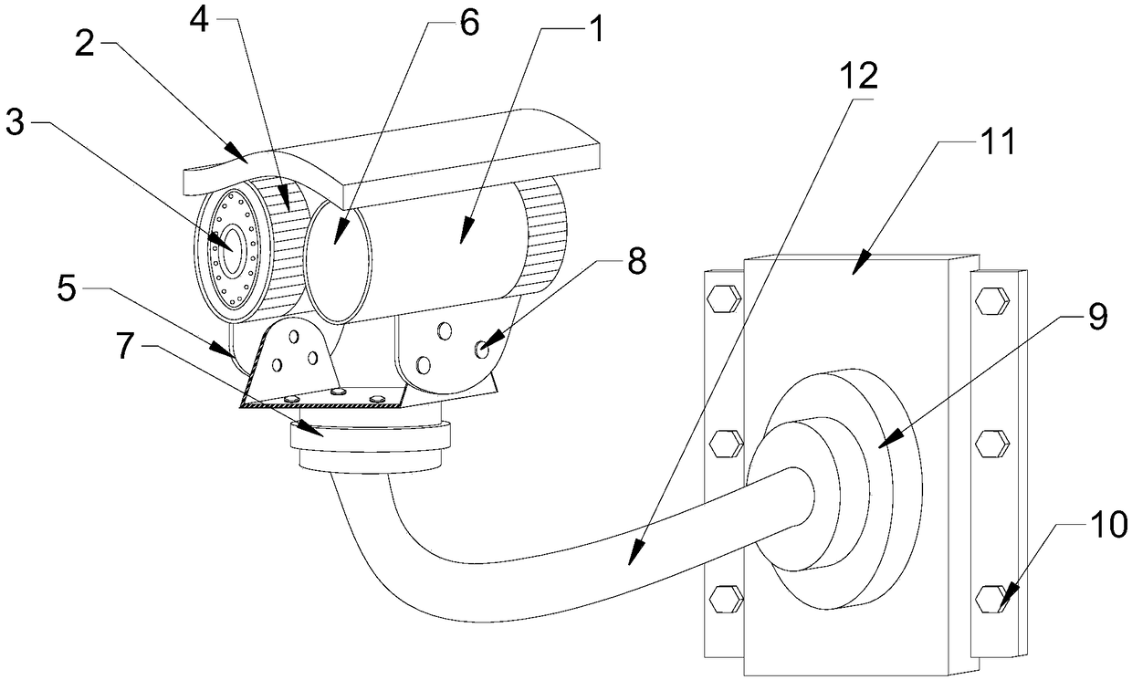 Monitoring equipment capable of being freely adjusted