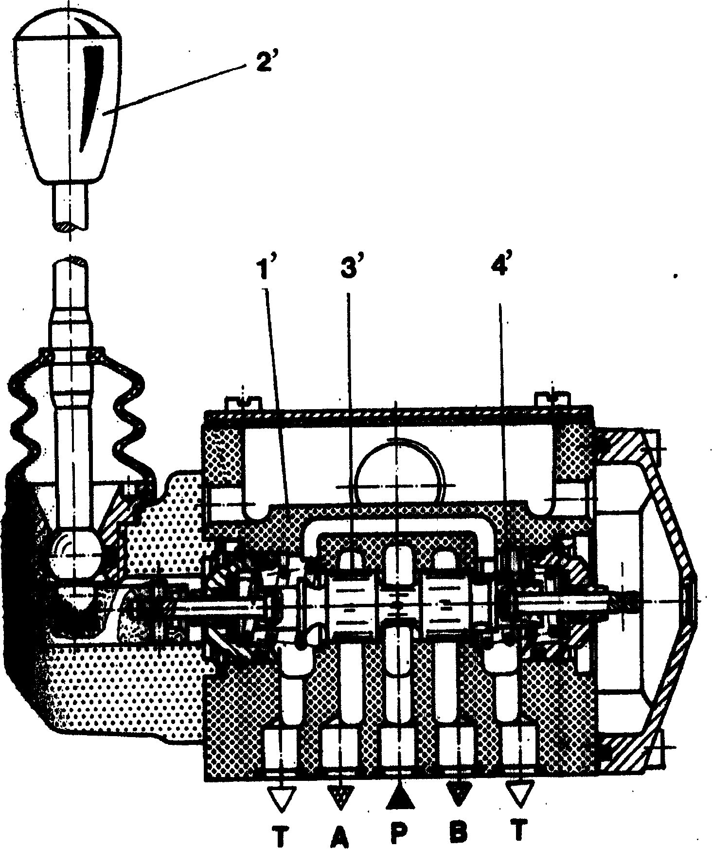 Hand-driven change valve
