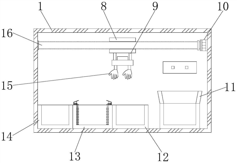 PVC glove production device