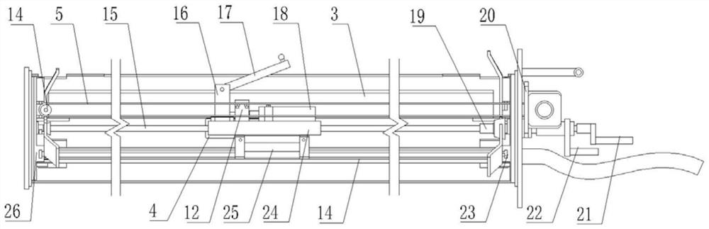 Multi-cone-section deep hole measuring device and using method thereof