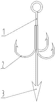 Fishhook for anchoring fishes