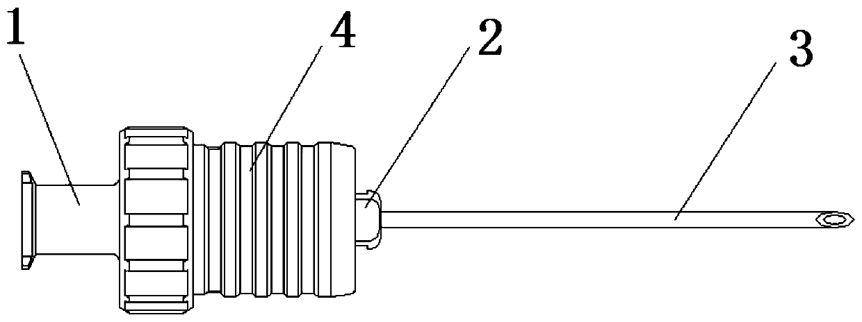 Telescopic anti-needling injection needle