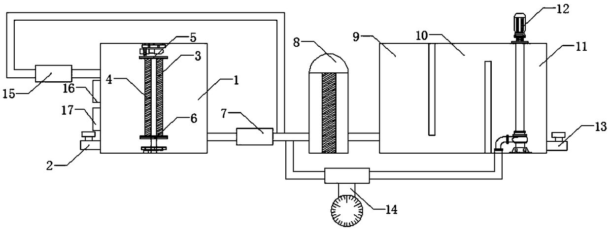 Method for treating waste water in turbulent electric flocculation way