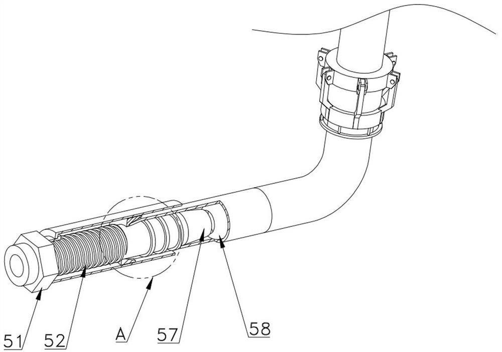 Automobile oil pipe connecting device