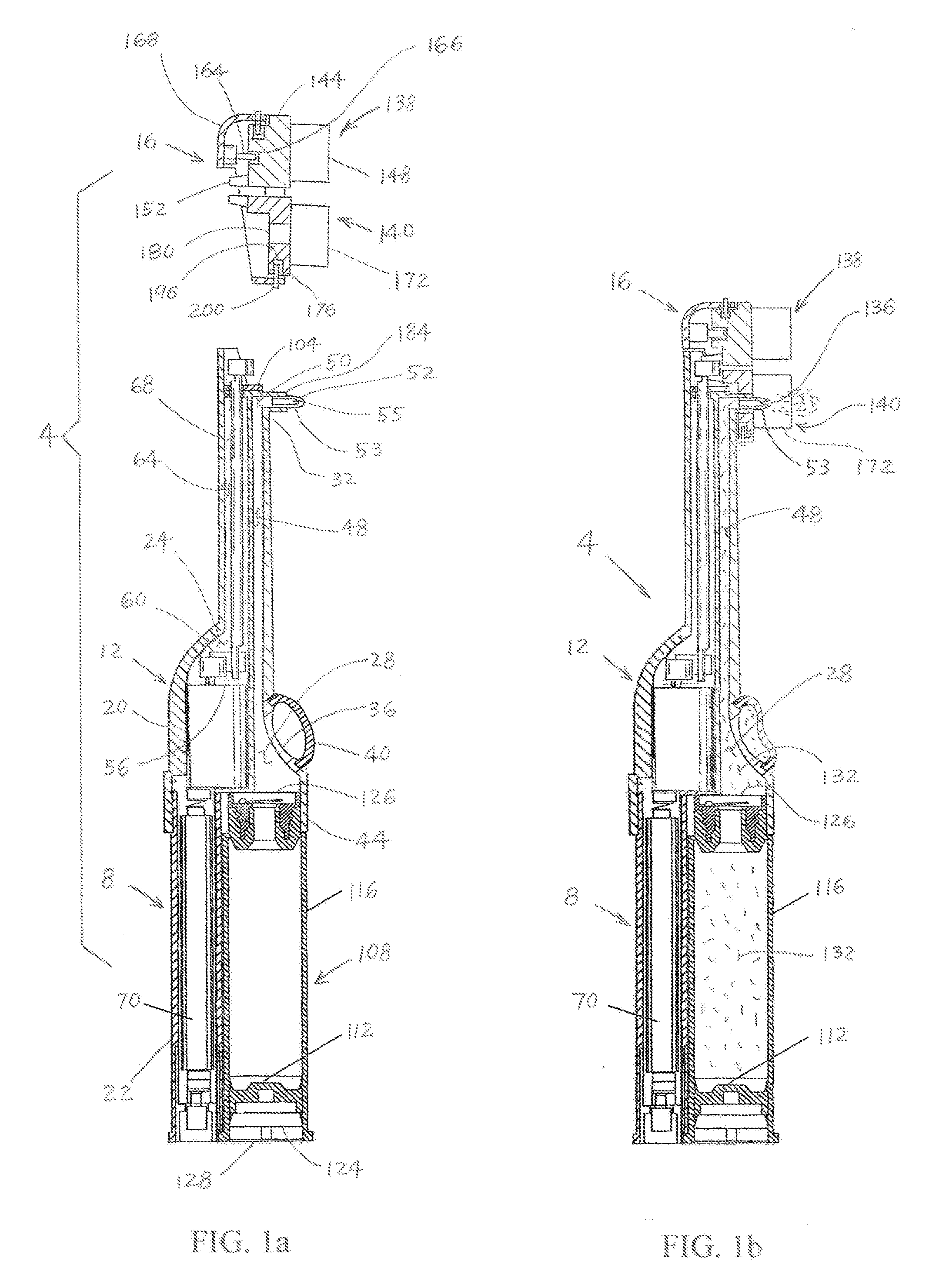 Dentifrice dispensing electrical toothbrush with integrated dispensing platform and self sealing spout