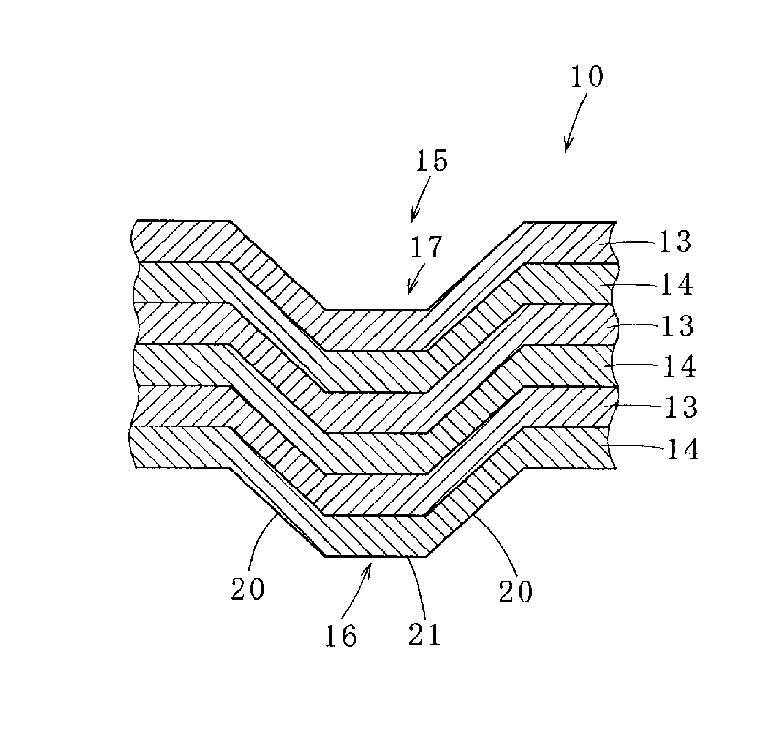 Laminated iron core and manufacturing method for laminated iron core ...