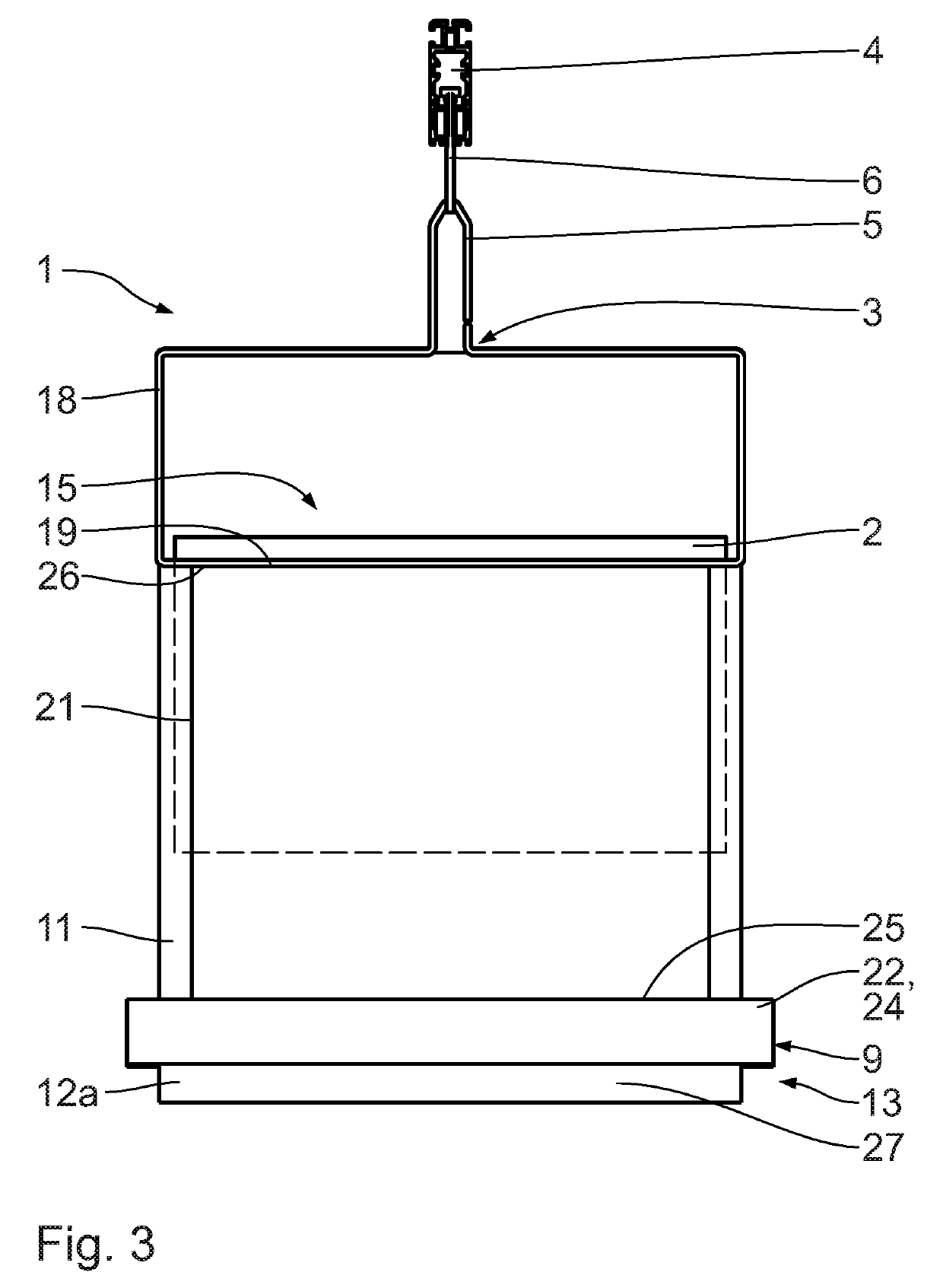 Carrying device for receiving goods