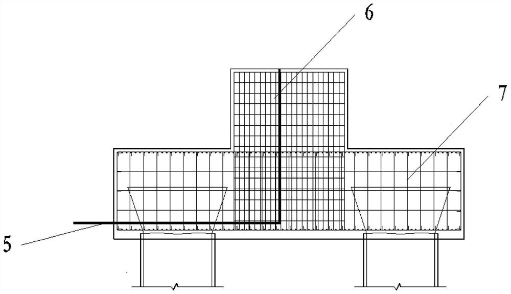 Vertical grounding structure with anchor disc and construction method thereof