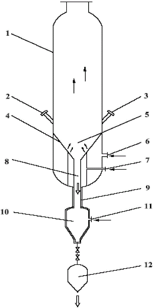 Ash agglomeration gasification reaction device