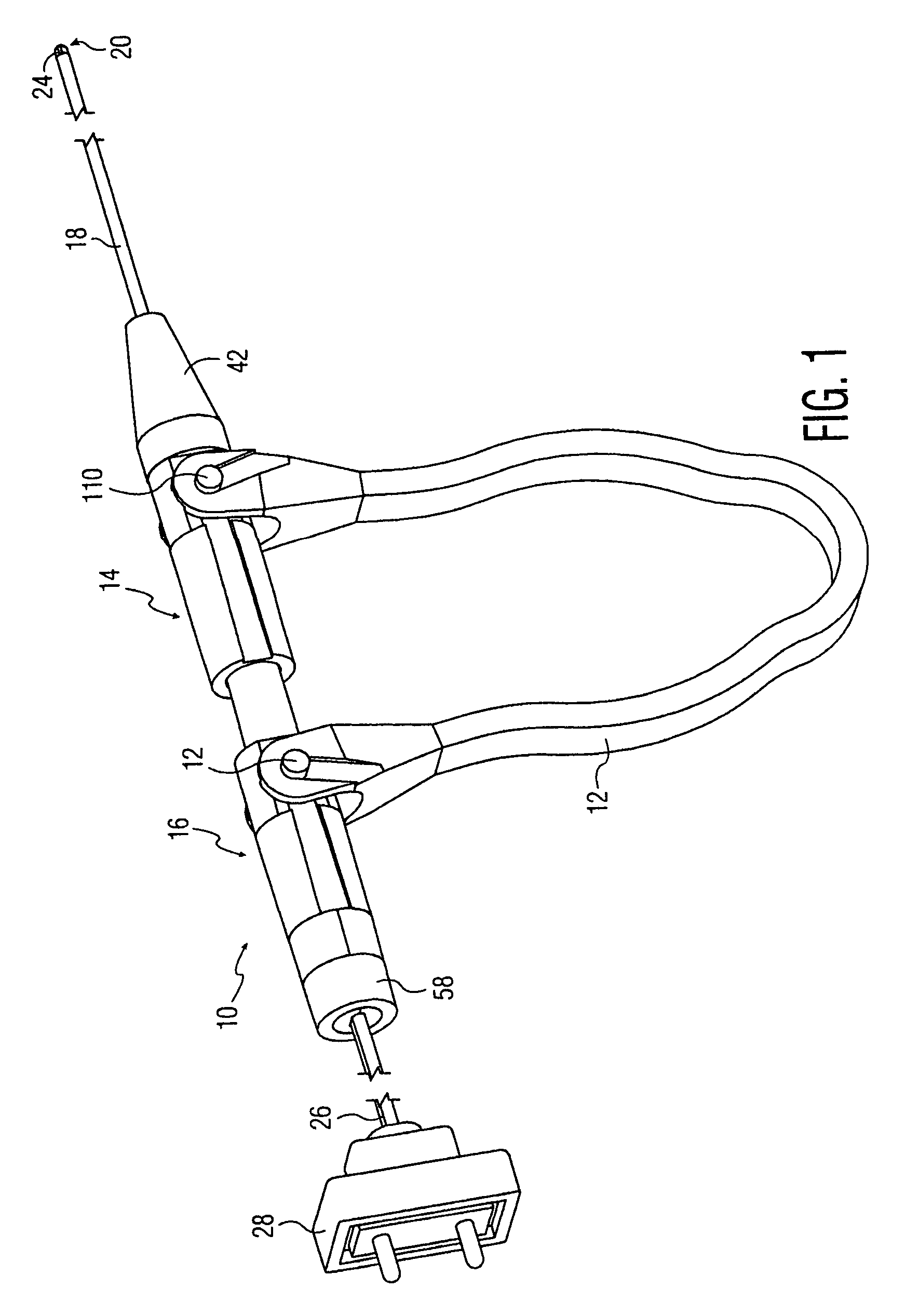 Disposable electrosurgical handpiece for treating tissue