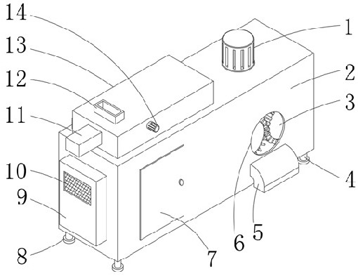 Energy-saving crushing and drying all-in-one machine for processing traditional Chinese medicinal materials