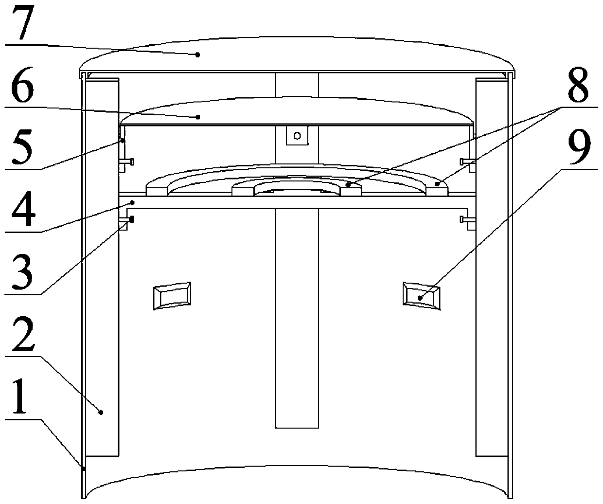 Drum with sound duration and sound intensity adjusting function