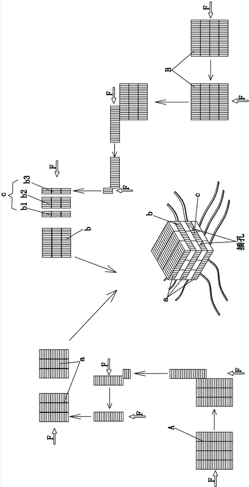 Preset-clearance stacking arrangement mechanism