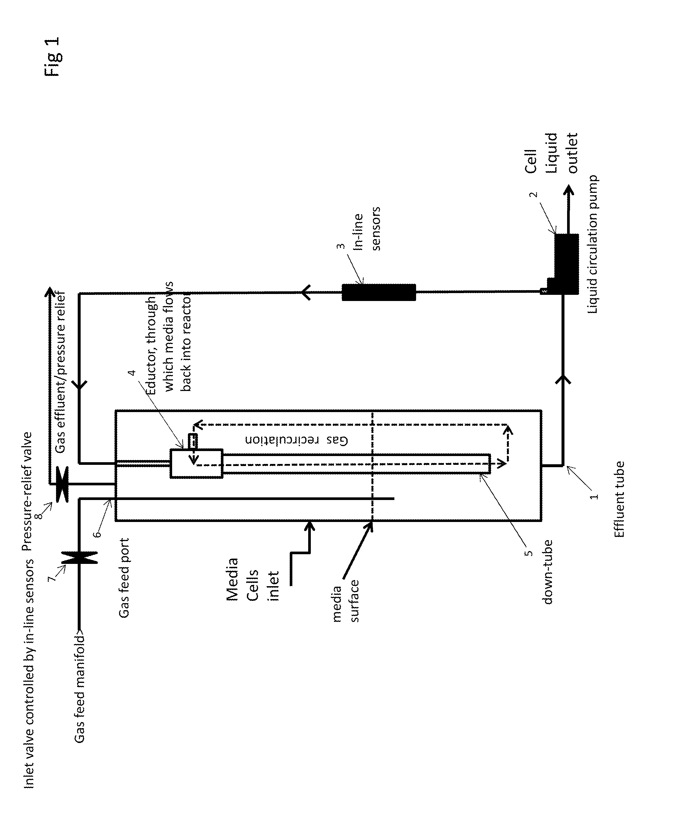 Method and Apparatus for Growing Microbial Cultures that Require Gaseous Electron Donors, Electron Acceptors, Carbon Sources, or Other Nutrients