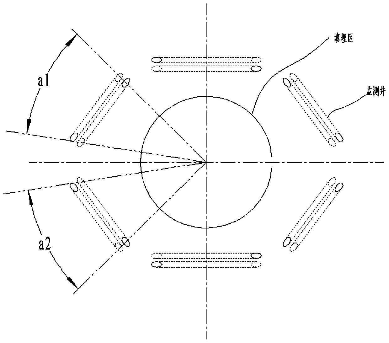 Tracking and monitoring well of landfill anti-seepage system and its arrangement method