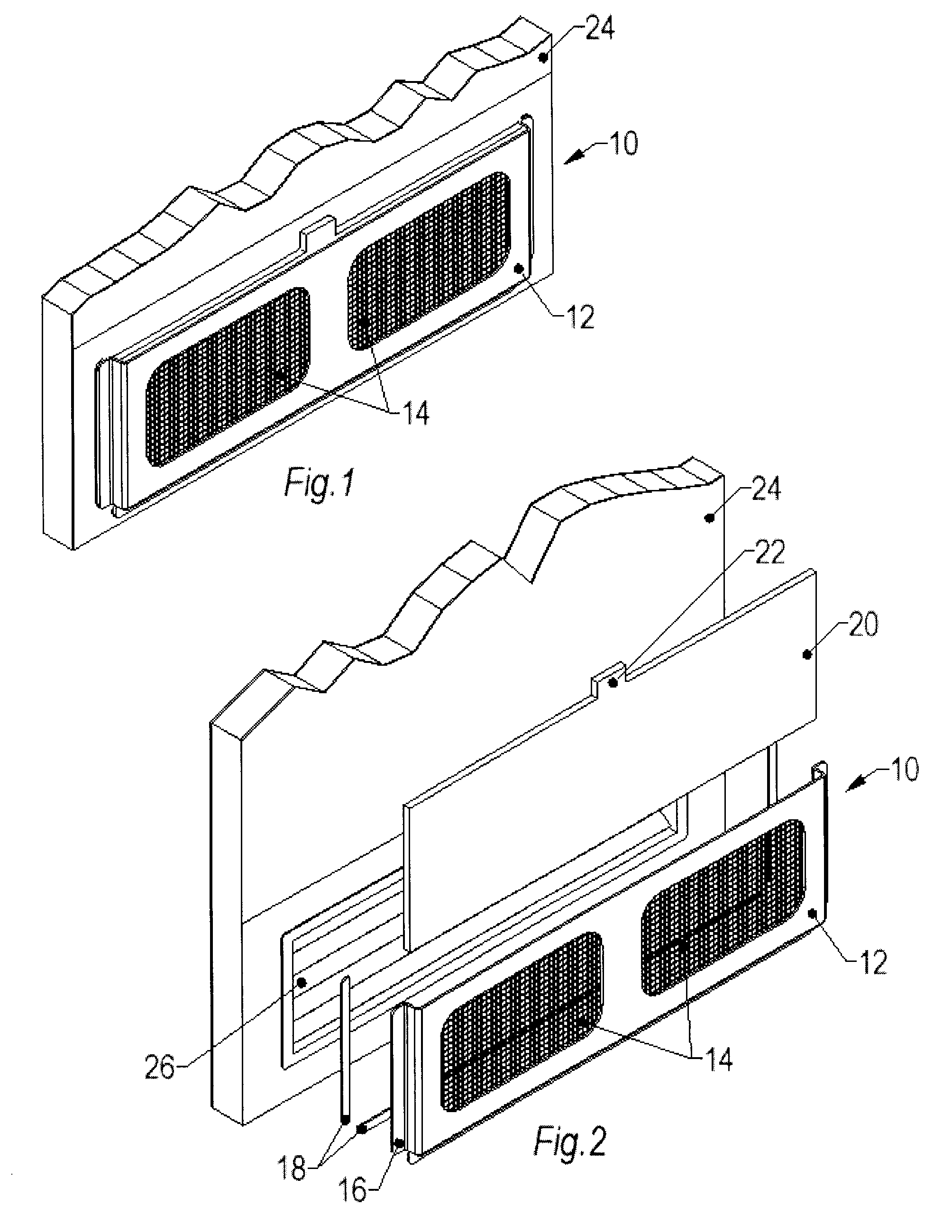 Airplane lavatory filtering system device