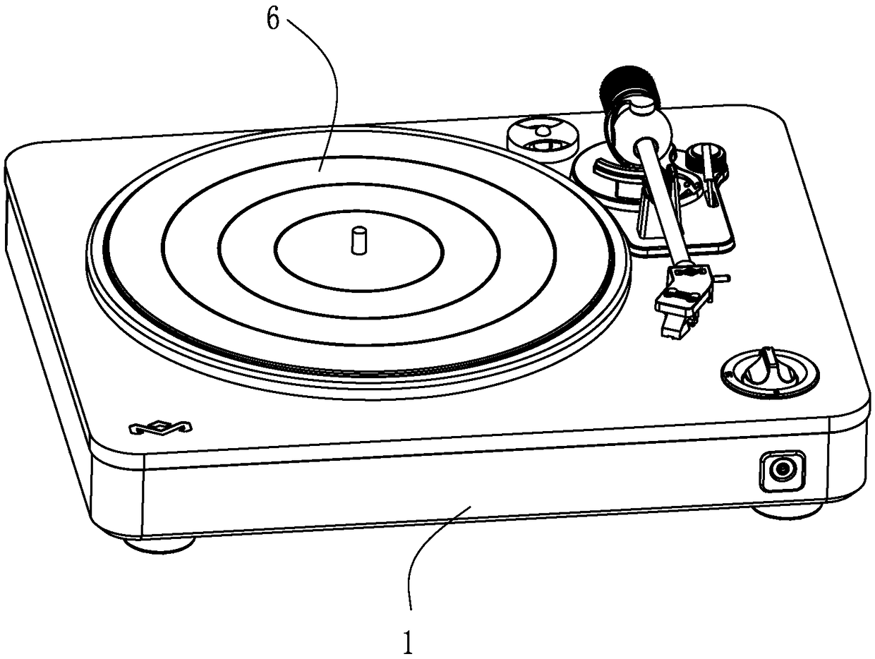 A record player convenient for speed measurement