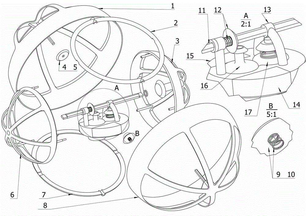 Novel spherical robot and control method thereof