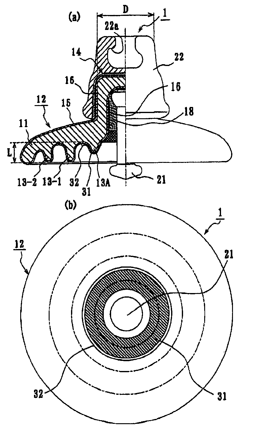 Suspended insulator