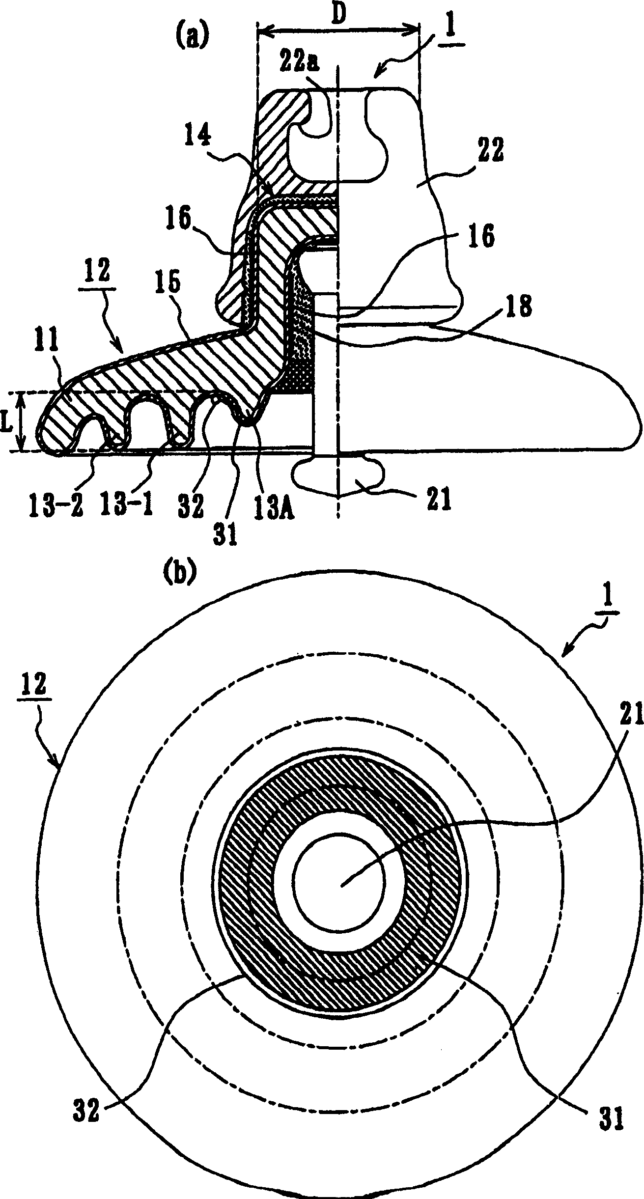 Suspended insulator