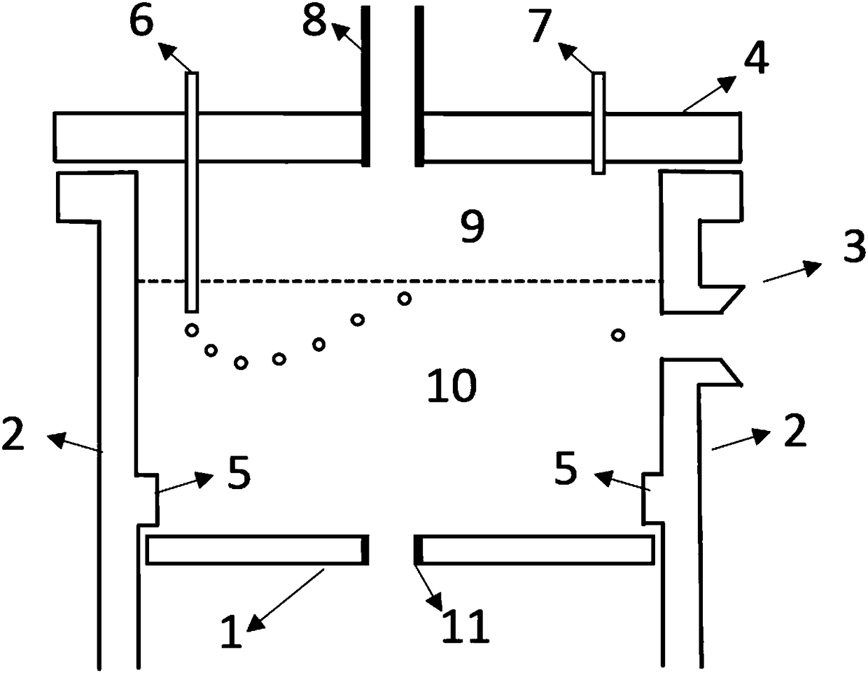 Molten salt reactor upper chamber