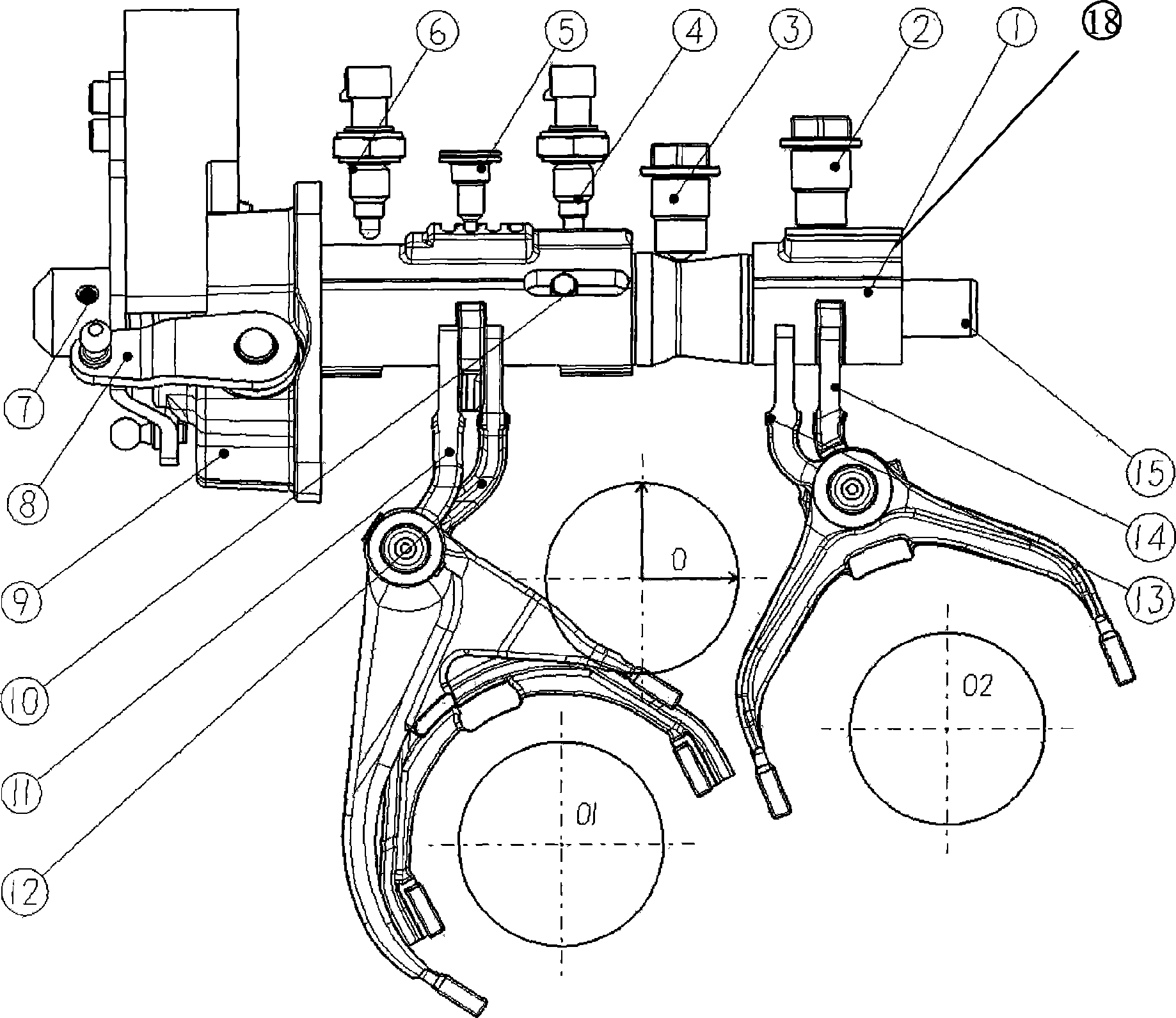 Gear shift mechanism of manual transmission
