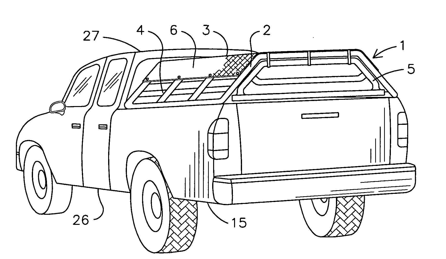 Truck bed animal enclosure device