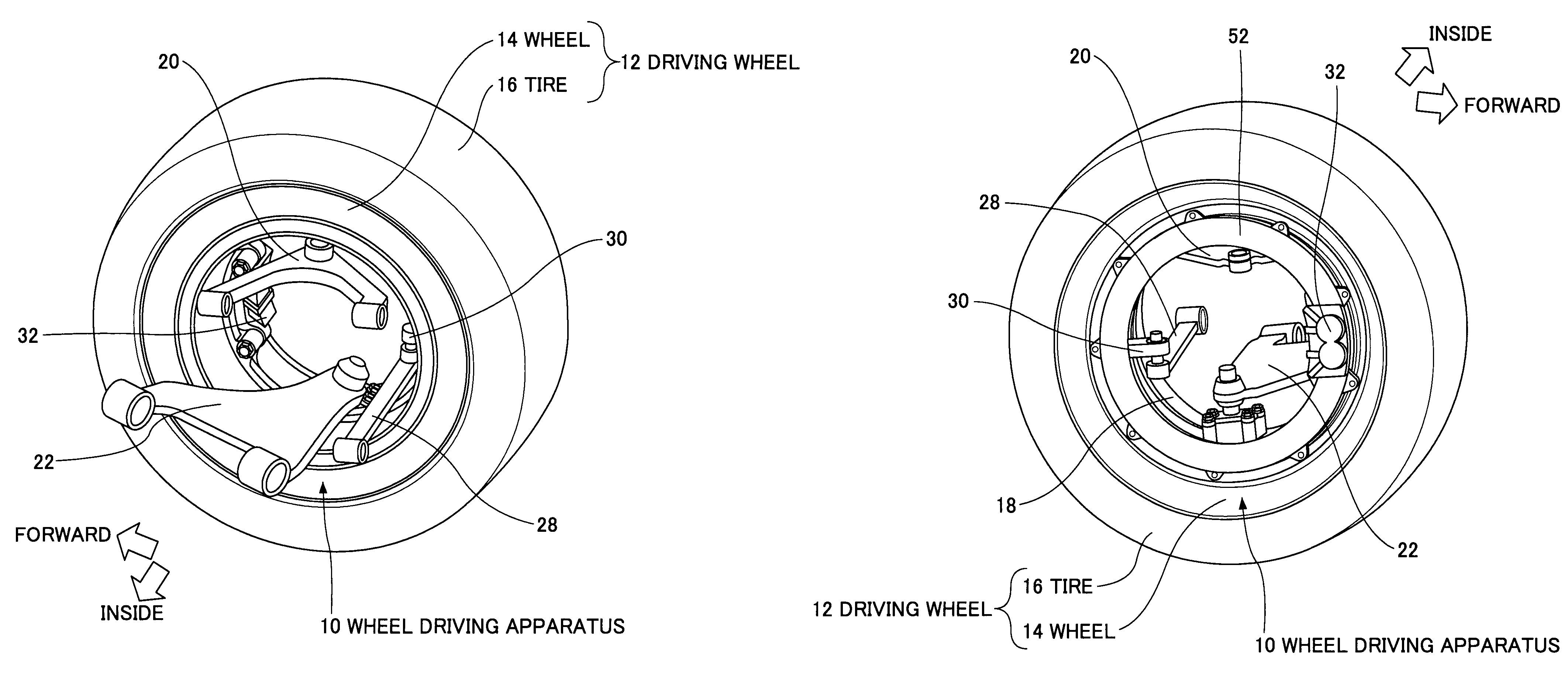 Wheel driving apparatus
