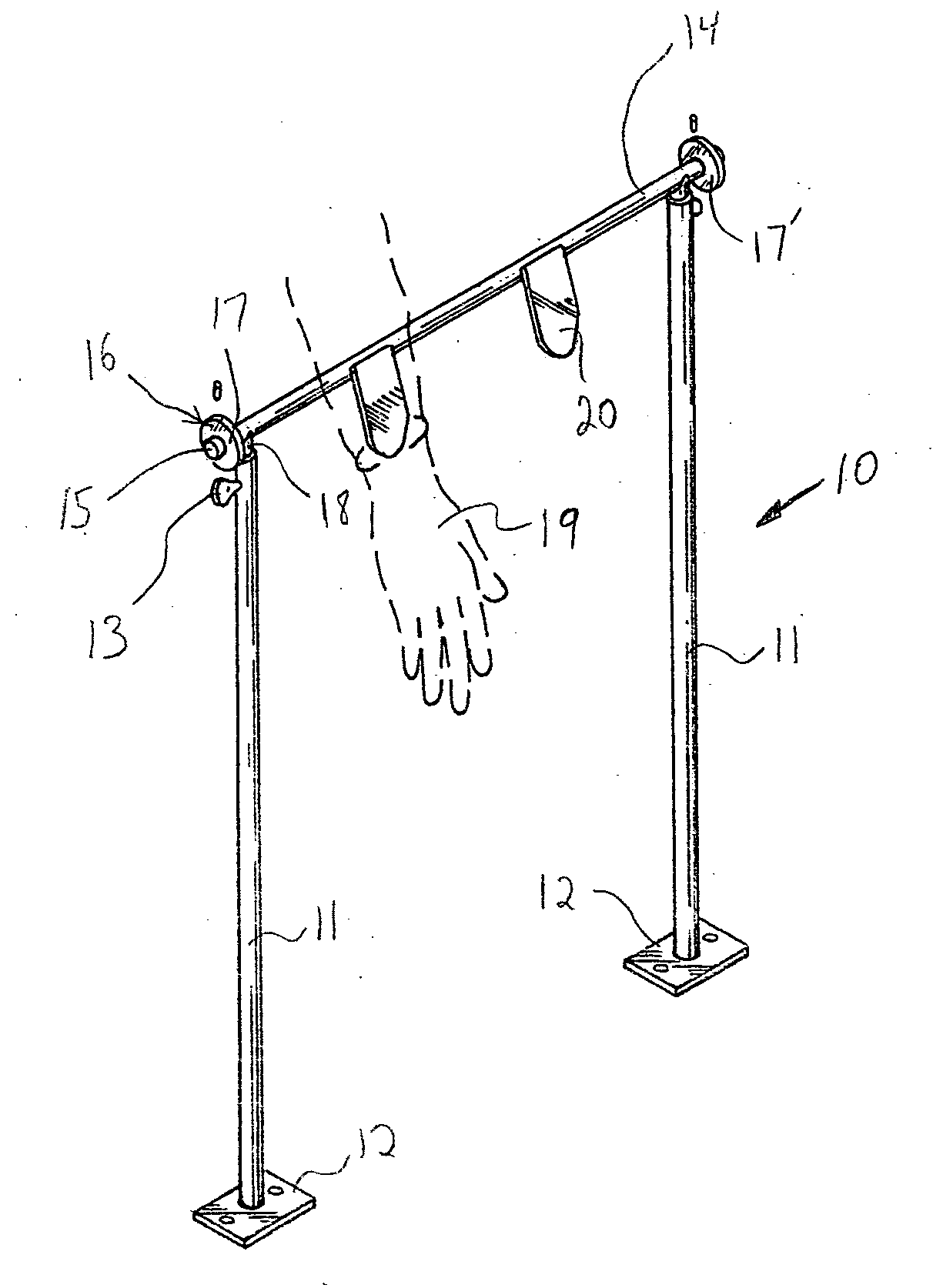 Fully-adjustable glove removal apparatus